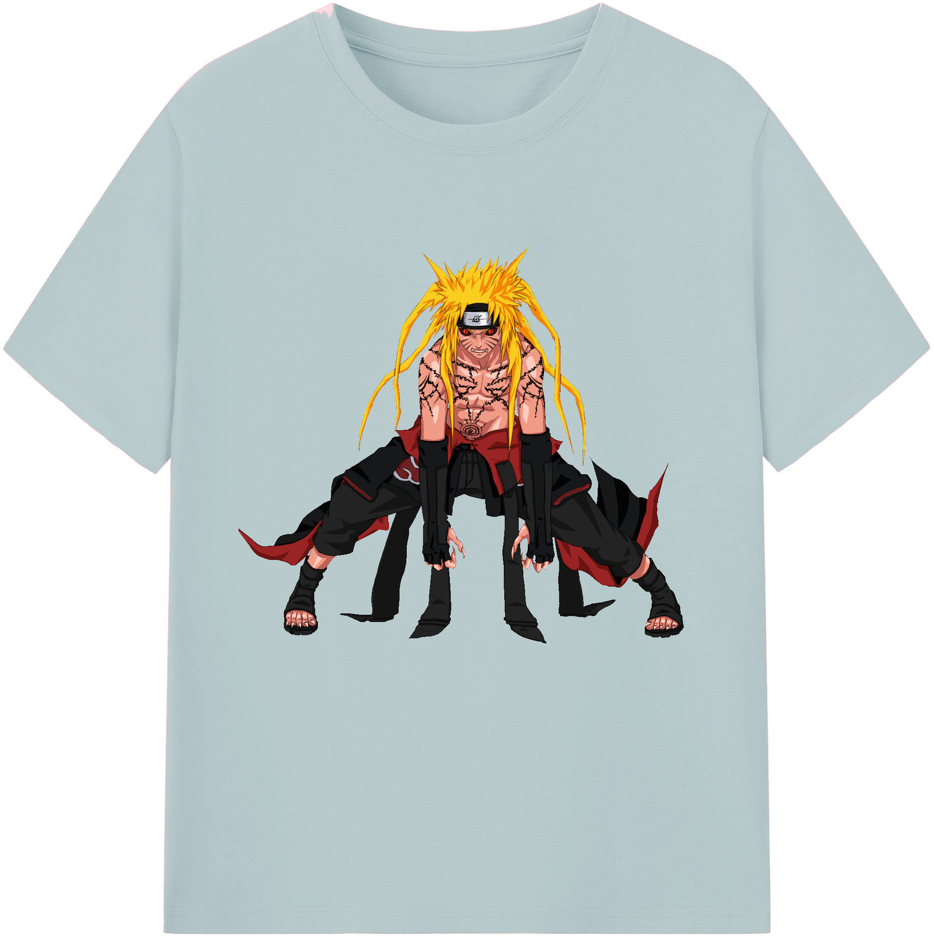 （画像用） NARUTO -ナルト- うずまき ナルト Uzumaki Naruto 綿100％半袖Tシャツ（フロントプリント）